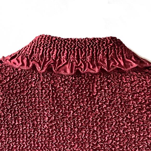 Toffee & Apple Burgundy Textured Knit Jacket Size Large NWT - Picture 7 of 9